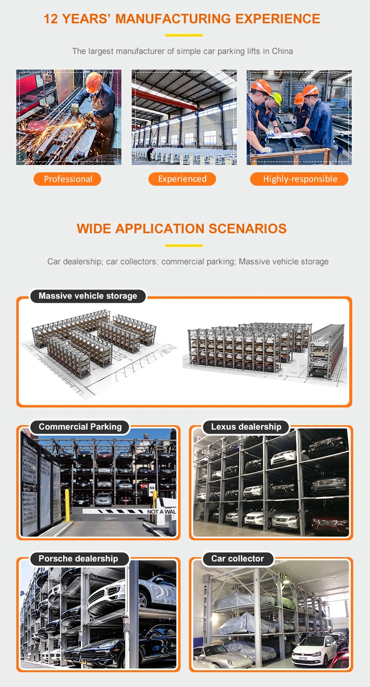 Effective Quad Stacker Car Parking Lift with CE TUV Eac