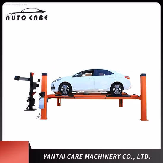 Low Ceiling Best 4 Post Car Parking Hydraulic Lift with Casters 9000 Lb for Garage