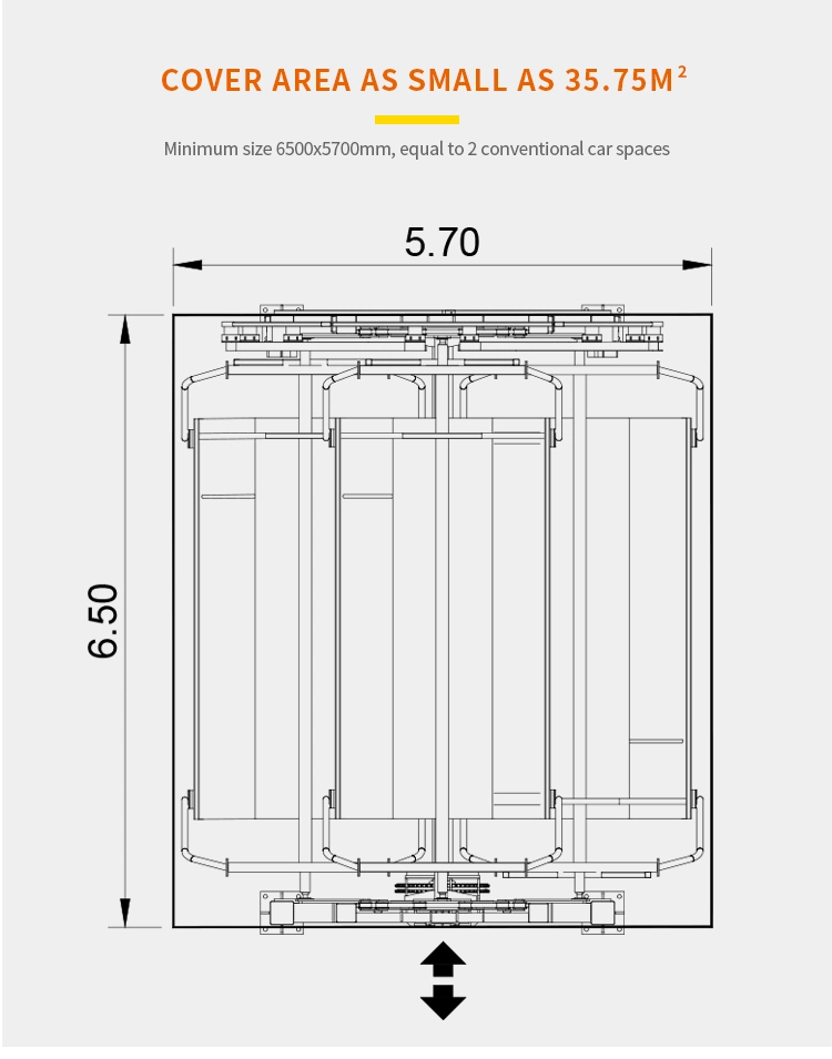 Multi Levels Independent Type Automated Parking Garage System