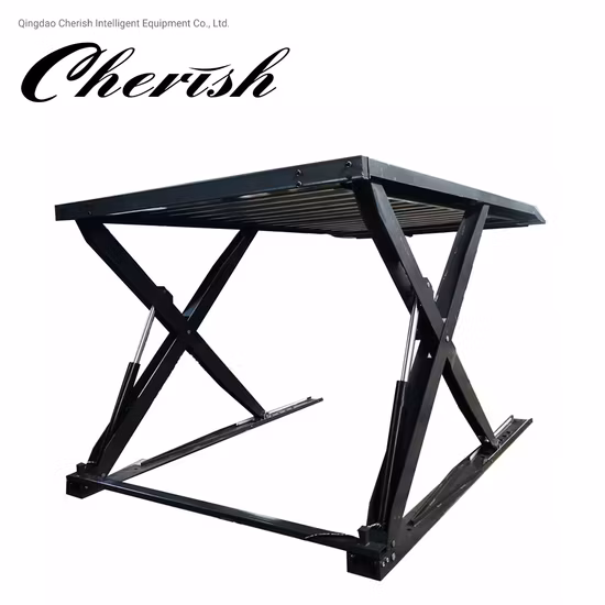 CE 승인, 팩토리 아울렛, 주택, 차고, 자동 주차 시스템, 4개의 포스트 카 스태커 2개, 더블 데크 수직 차량 리프트, 유압 가위 주차 리프트