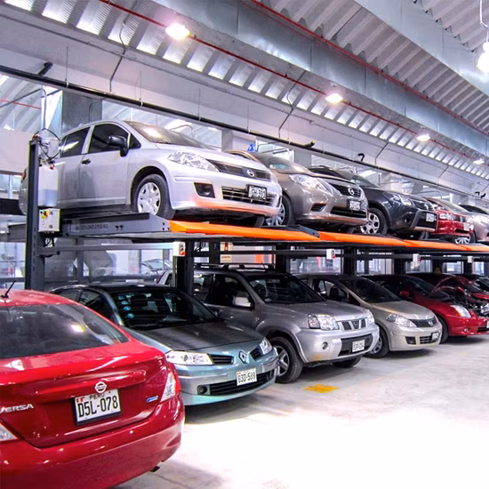 CE 승인 유압 자동차 스태커, 기계식 2포스트 주차 리프트